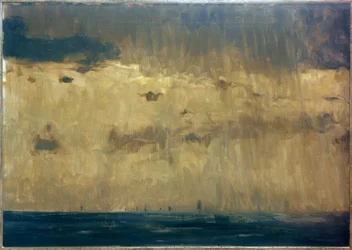 Pluie sur la mer